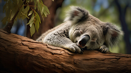 Sleepy koala