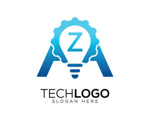 vector technology  letter z logo