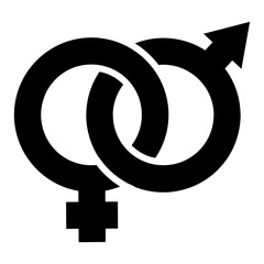 Sexual intercourse (male and female) symbol