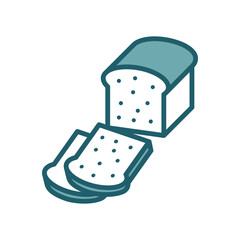 bread icon vector design template simple and clean