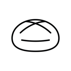 bread icon vector design template simple and clean