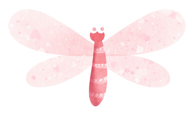 dragonfly on white background