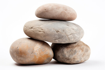 Fototapeta na wymiar pile of smooth rounded stones