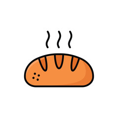 bread icon vector design template simple and clean