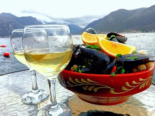 glass of wine and a glass of wine
