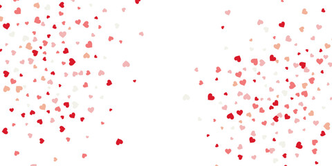 Banner for Valentines Day with a hearts pattern design - obrazy, fototapety, plakaty