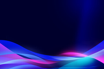 Bright Abstract  technology Soft light blue background with curve light pattern graphic gradient color for graphics web illustration technology internet network connection smart digital backdrop
