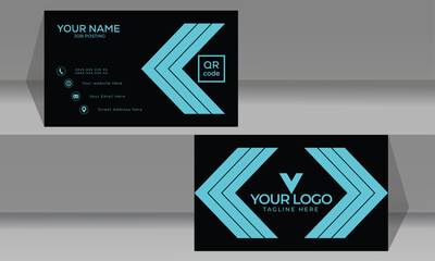 Business card for personal introduction creative corporate graphic  official print visiting blue name premium elegant luxury identity company abstract branding elegance posh stylish symbol.