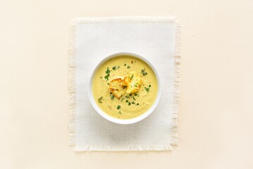 Cauliflower cheese soup