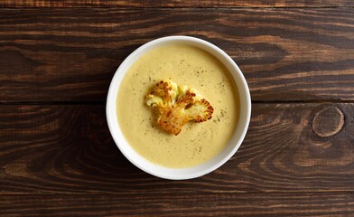 Cauliflower cheese soup