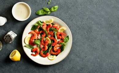 Spicy thai basil shrimp