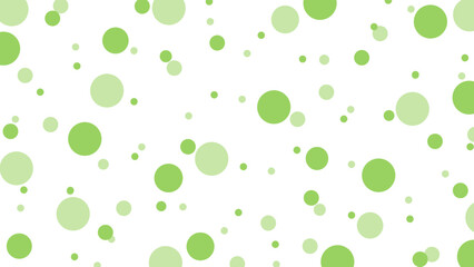 Seamless pattern with green dots
