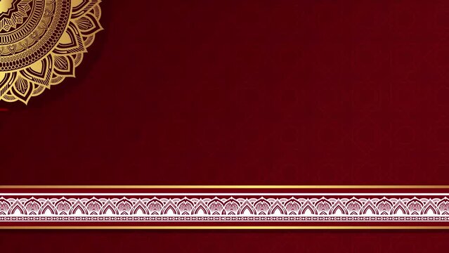 circle decoration ornament Decorative Elegant mandala copy space loop Animation video transparent background with alpha channel Ramadan circle ornament animation	