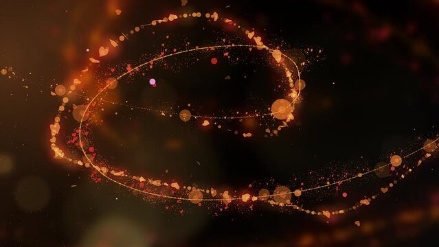 animated video Elegant and radiant Valentine's Day Background