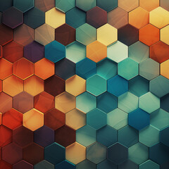 Randomly color hexagon shape for background