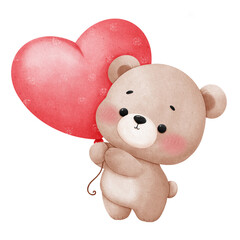 Little bear in valentine’s 4