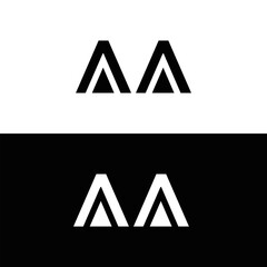 AA logo. AA set , A A design. White AA letter. AA, A A letter logo design. Initial letter AA letter logo set, linked circle uppercase monogram logo. A A letter logo vector design.	
