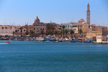 Bari town in Italy. Southern Europe travel destination.