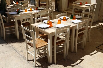 Italian restaurant in Bari, Italy