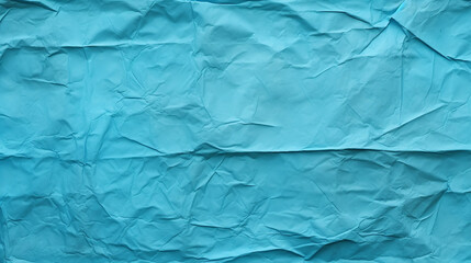 Obraz premium Blue crumpled paper texture background
