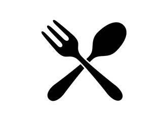 スプーン、フォークのアイコン ベクターイラスト