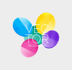 Geometric circles background. Creative minimal composition