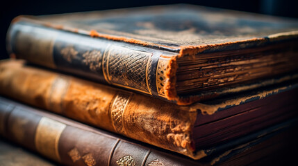 A Stack of old books.