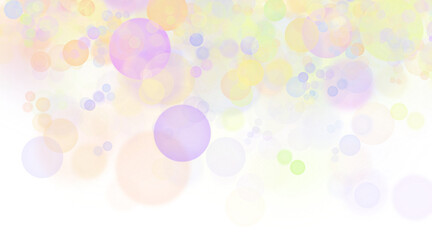 abstract blur bokeh banner shape background. rainbow colors, pastel purple, blue, gold, green, yellow, white, silver, pink bokeh