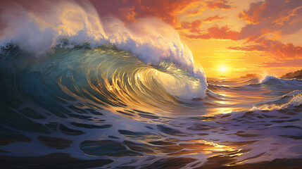 The seas vibrant wave