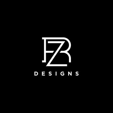 letter rz or zr luxury monogram logo design inspiration