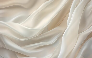 Obraz premium White silk background. Luxury Silk Satin Cloth Abstract Background