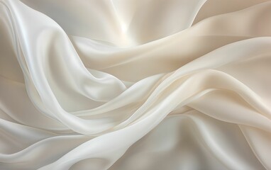 White silk background. Luxury Silk Satin Cloth Abstract Background