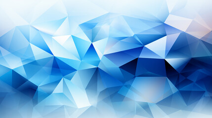 Obraz premium Geometric shapes on abstract blue background