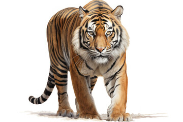 Obraz premium tiger on white