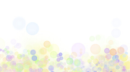 abstract blur bokeh banner shape background. rainbow colors, pastel purple, blue, gold, green, yellow, white, silver, pink bokeh