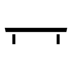 physiotherapy table glyph 