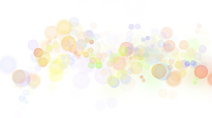 abstract blur bokeh banner shape background. rainbow colors, pastel purple, blue, gold, green, yellow, white, silver, pink bokeh