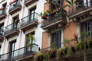Fototapeta na wymiar Architecture in the city of Barcelona, Spain