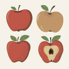 set of apples