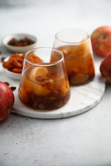 Healthy refreshing dried fruits drink