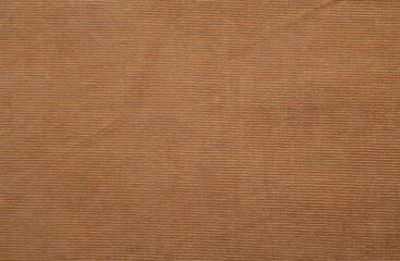 Texture of corduroy fabric close-up