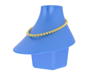 Jewelry isolated on background. 3d rendering - illustration
