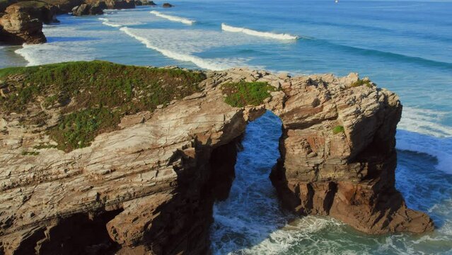 Praia das Catedrais or Beach of Cathedrals. Spain