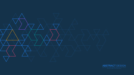 Minimalistic vector texture with triangles pattern. Creative idea of modern design with abstract geometric background