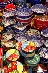 Ceramic souvenirs for sale in Marsaxlokk, Malta