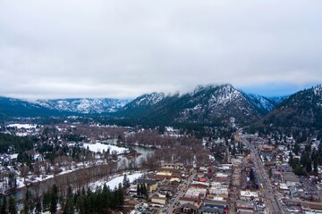 Leavenworth, Washington evening in December