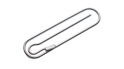 Fototapeta premium Paper clip PNG, Transparent background paper clip, Office stationery graphic, Document organization icon, Paperclip image, Office tool illustration, Workplace accessory file, Document management icon