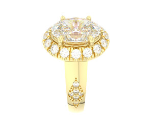 Jewelry isolated on background. 3d rendering - illustration