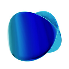 3D Illustration of Y2K Geometric Shape