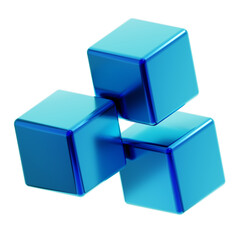 3D Illustration of Y2K Geometric Shape